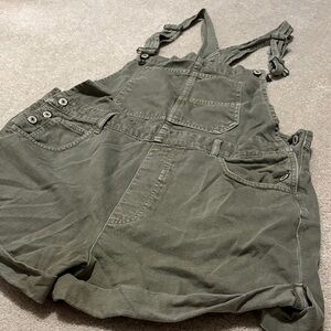 We The Free Olive Green Ziggy Shortalls